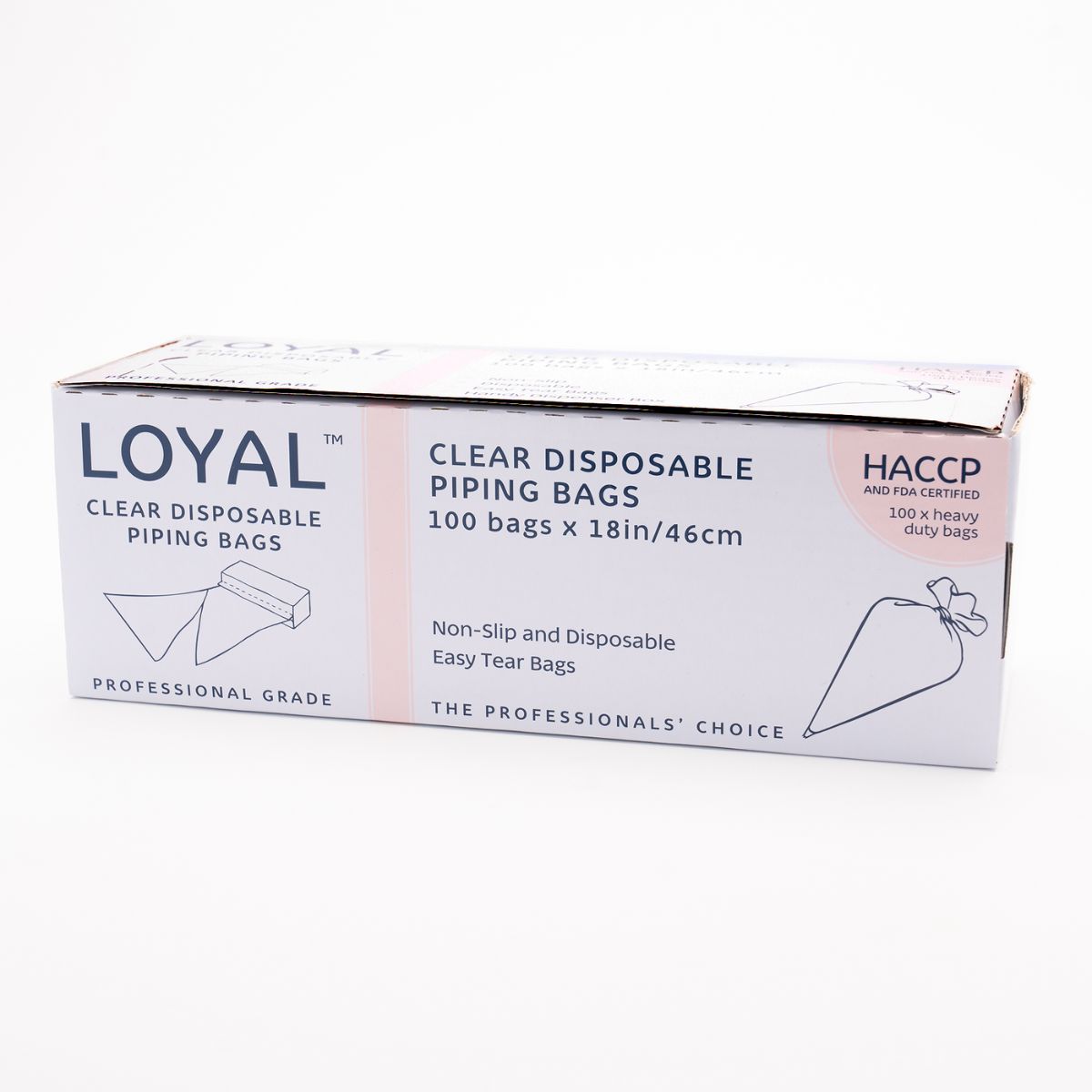 LOYAL Disposable Piping Bags Clear 45cm pk/100