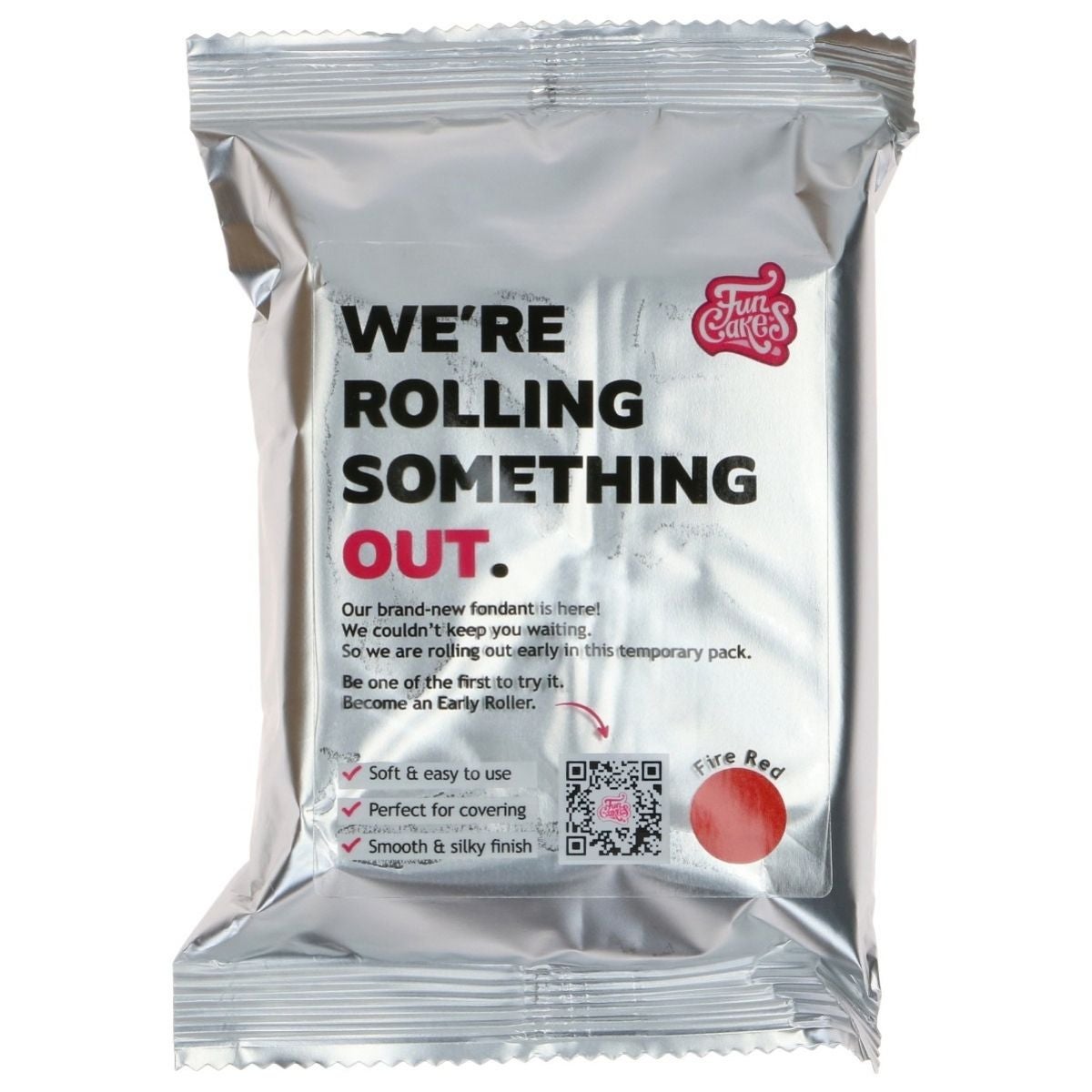 FunCakes Fondant Fire Red 250g