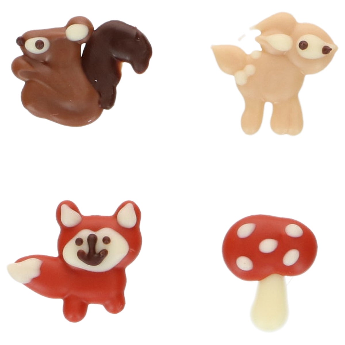 FunCakes Chocolate Decorations Fall Animals set/8