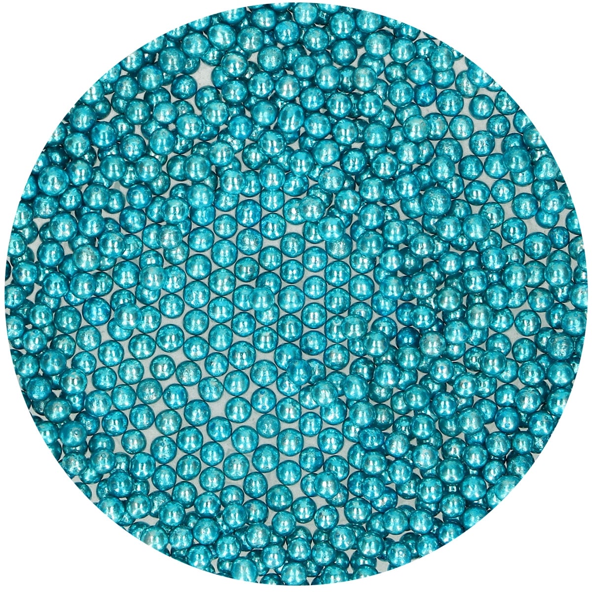 FunCakes Sugar Pearls Medium Metallic Blue 80g