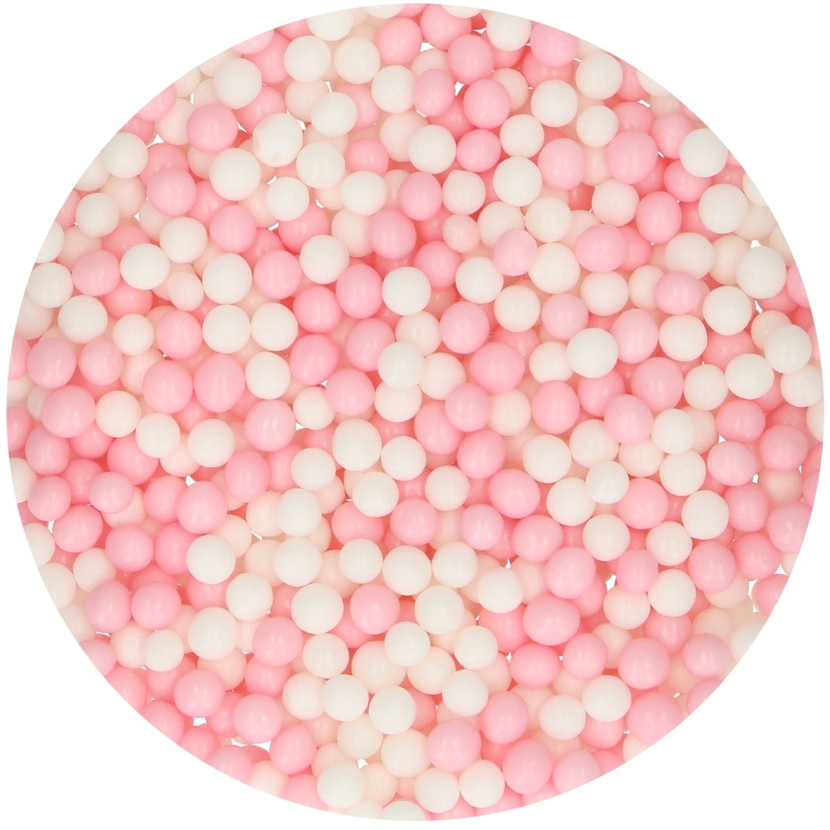FunCakes Soft Pearls Medium Pink/White 60g