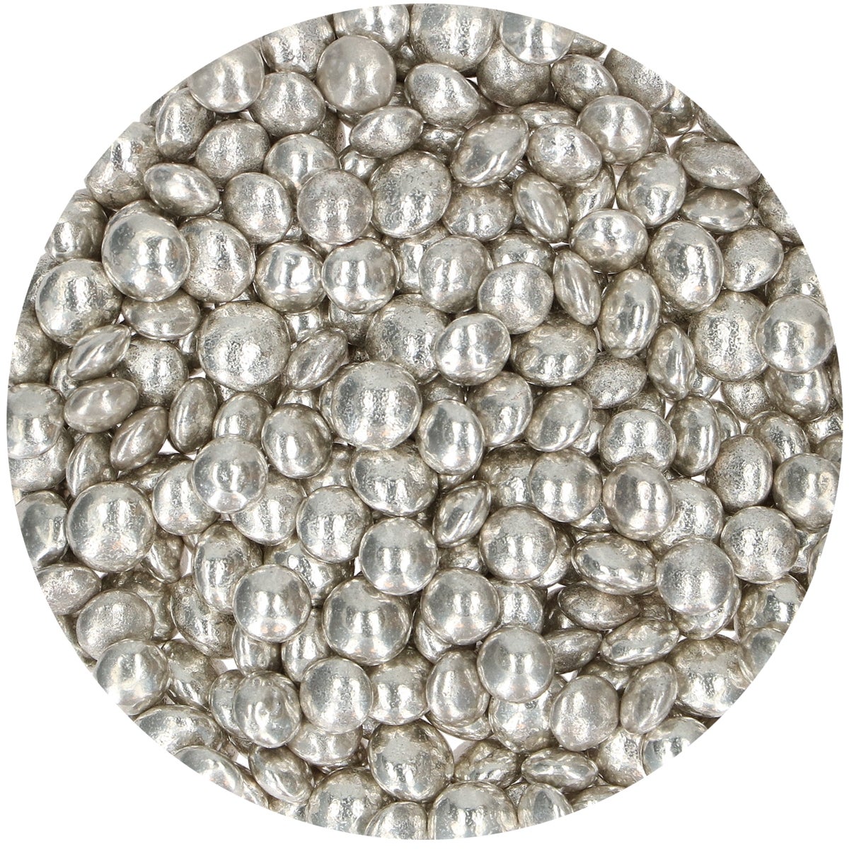 FunCakes Choco Lentils Metallic Silver 80g