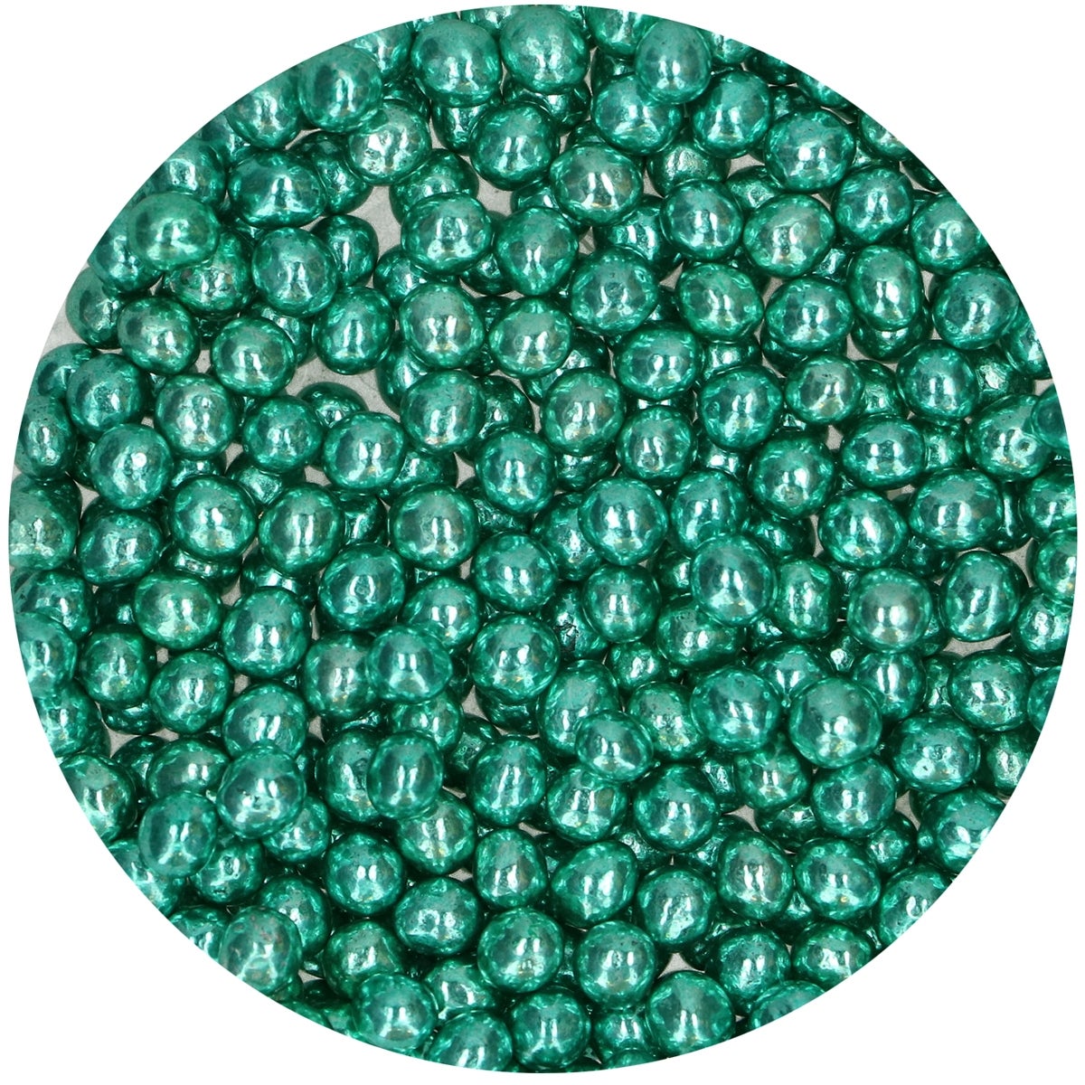 FunCakes Crispy Choco Pearls Metallic Green 60g BBD Discount