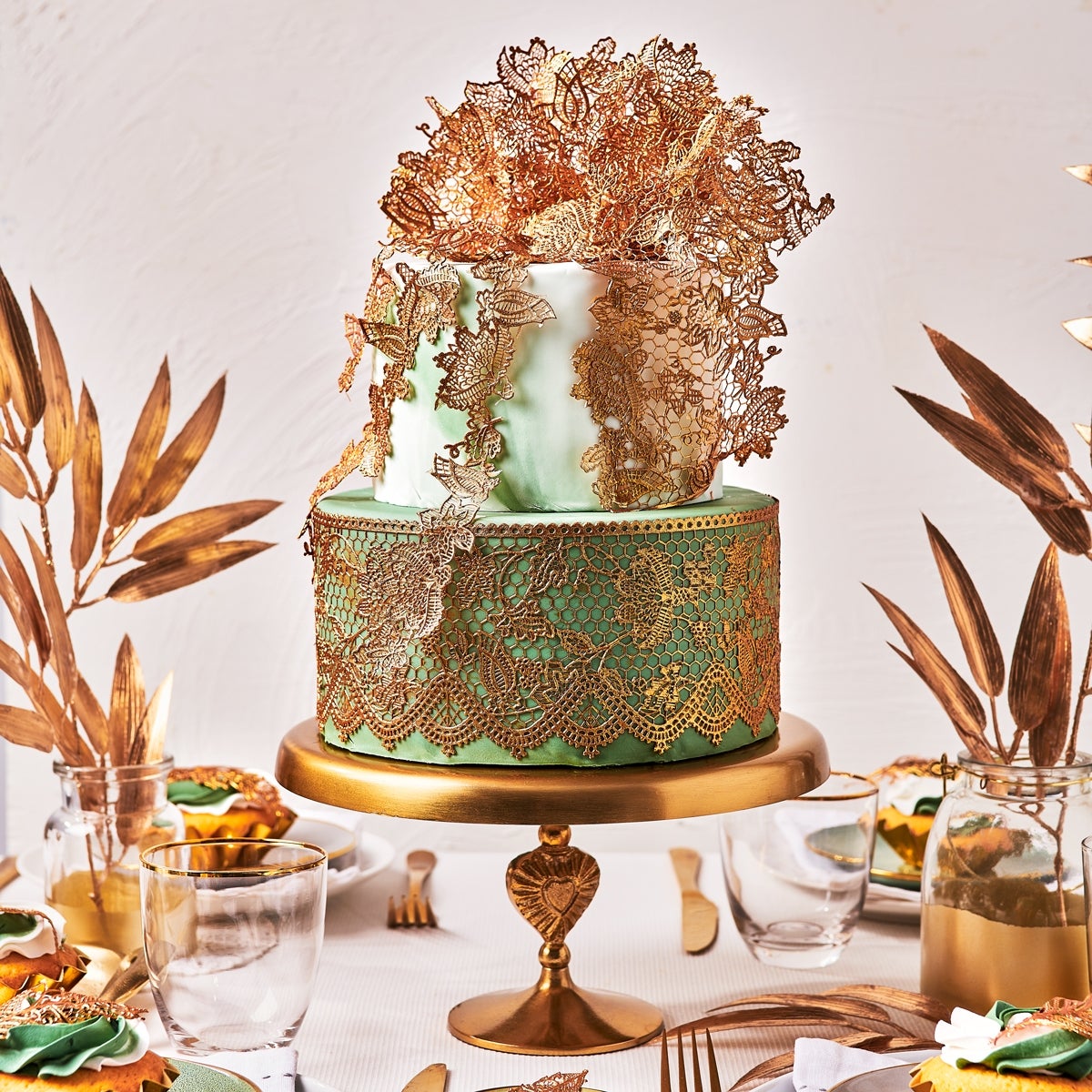 FunCakes Cake Lace Ready to Use Pearl Gold 200 g