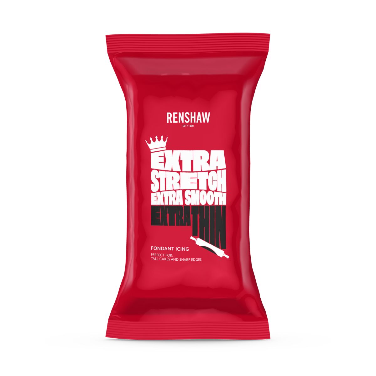 Renshaw Rolled Fondant Extra 1kg -Black-