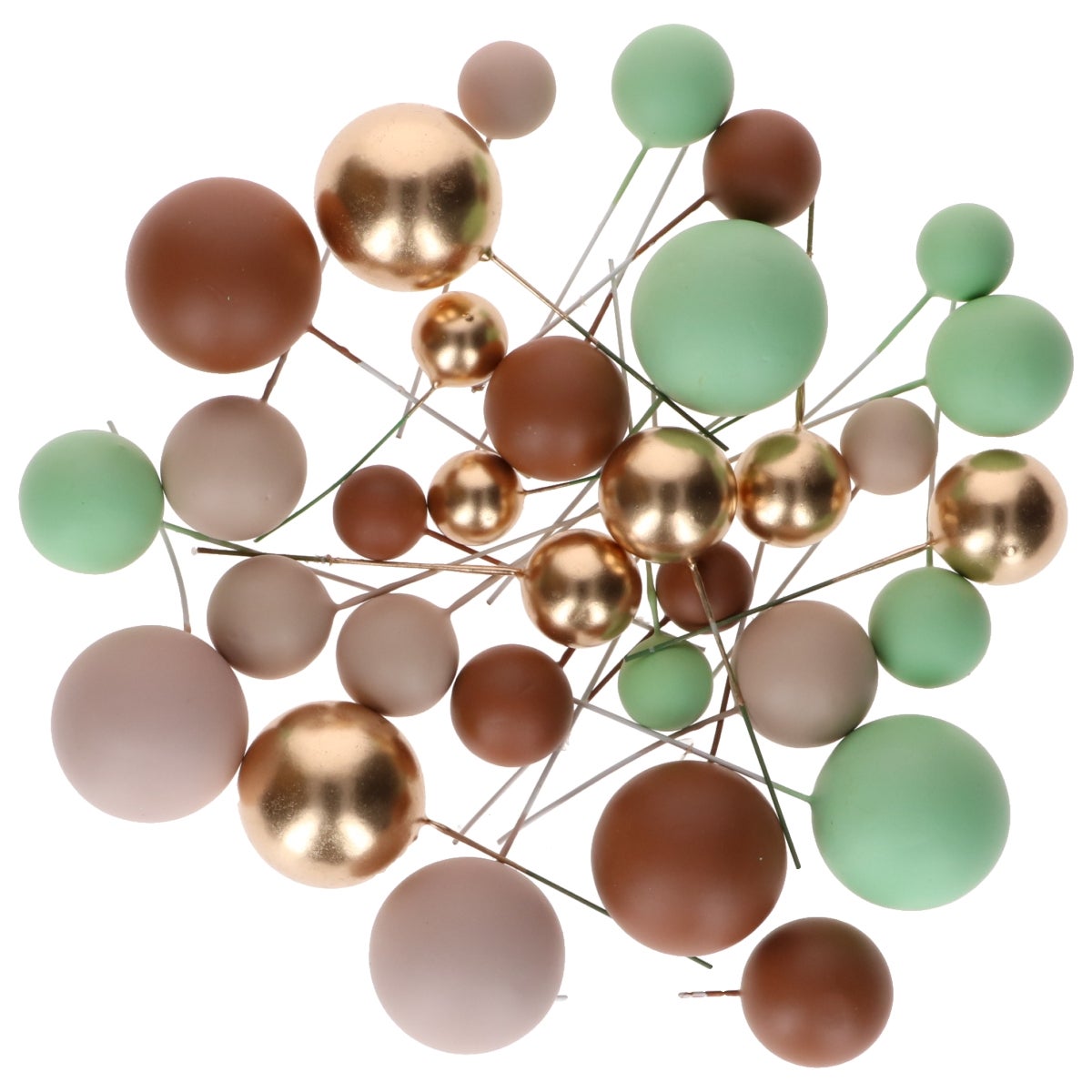 Simply Making Decorative Ball Set Earthy Tones & Gold pk/32