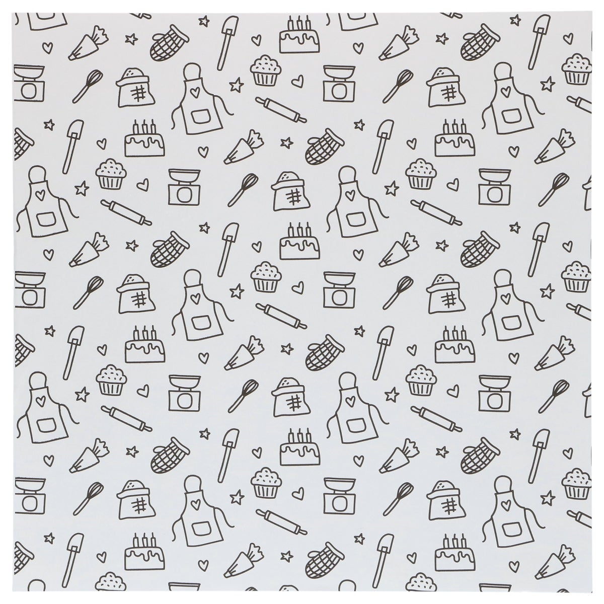 Simply Making Bento Box Liner Baking Fun 25x25 cm pk/50