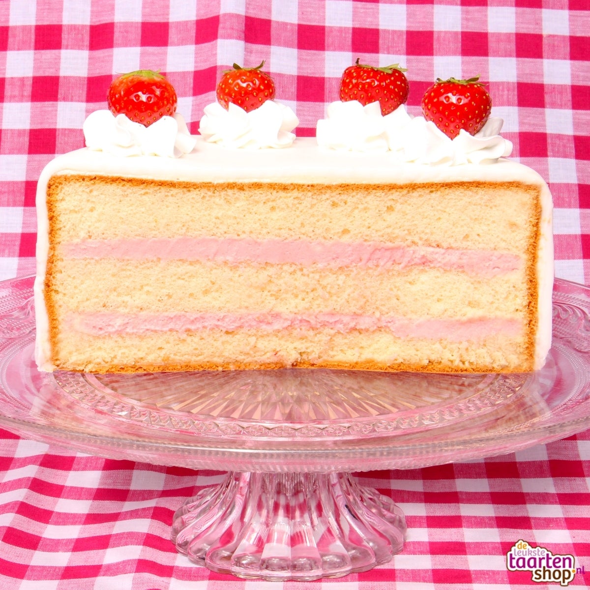 Fondanttaart Aardbei
