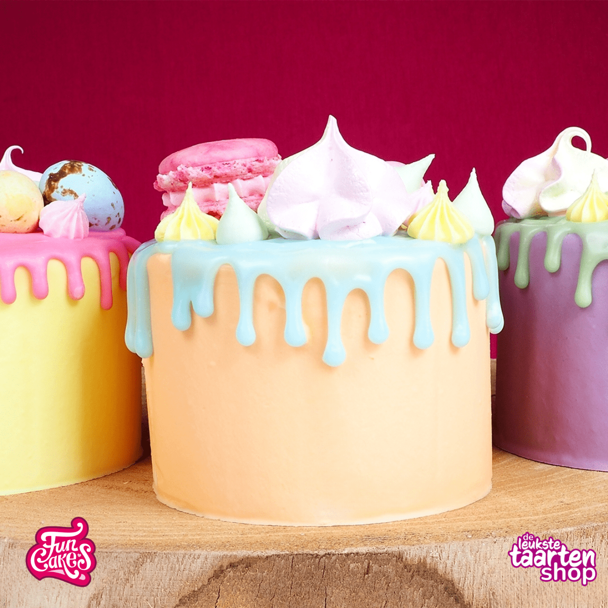 Happy mini drip cakes