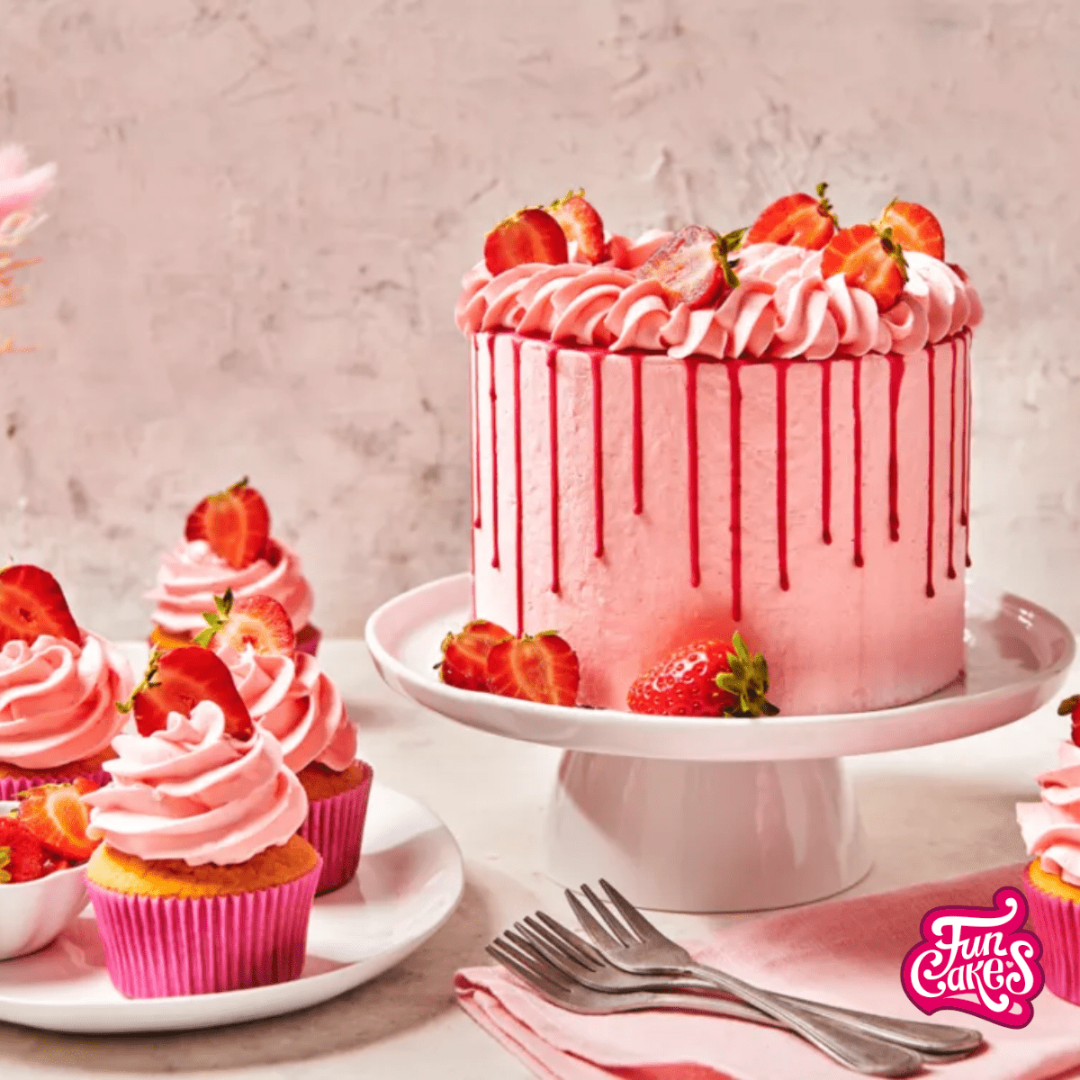 Strawberry cupcakes