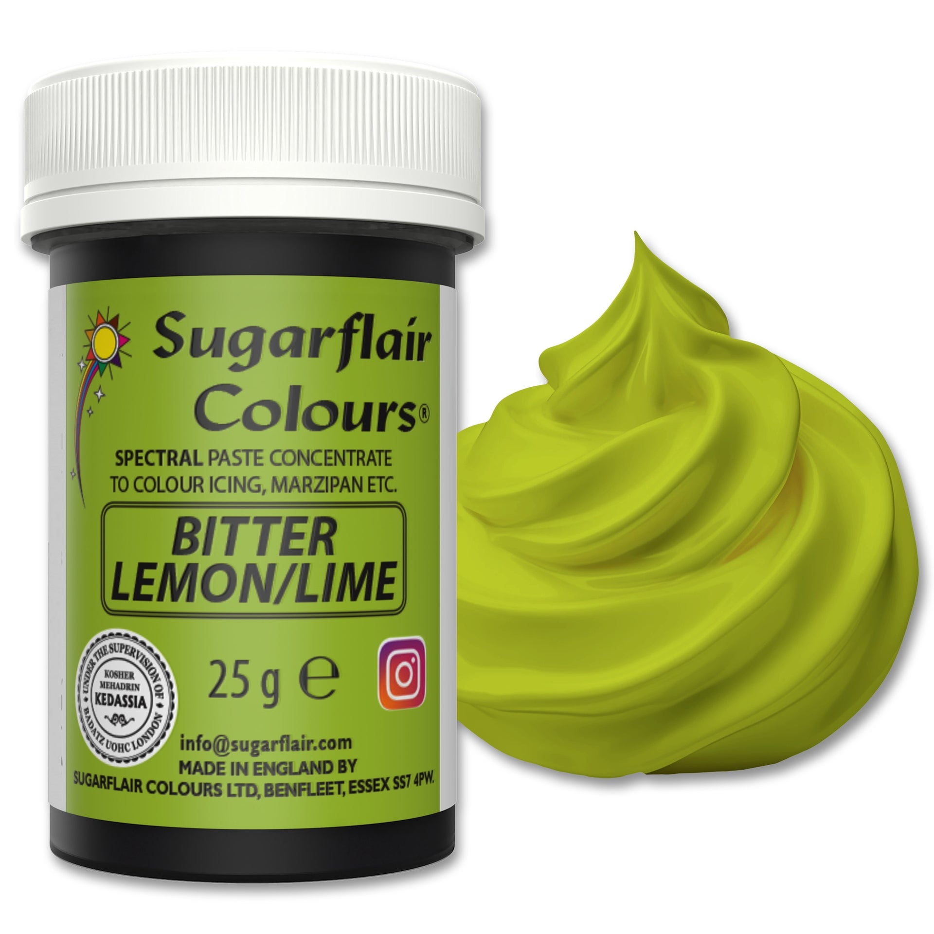 Sugarflair Paste Colour Bitter Lemon/Lime 25g