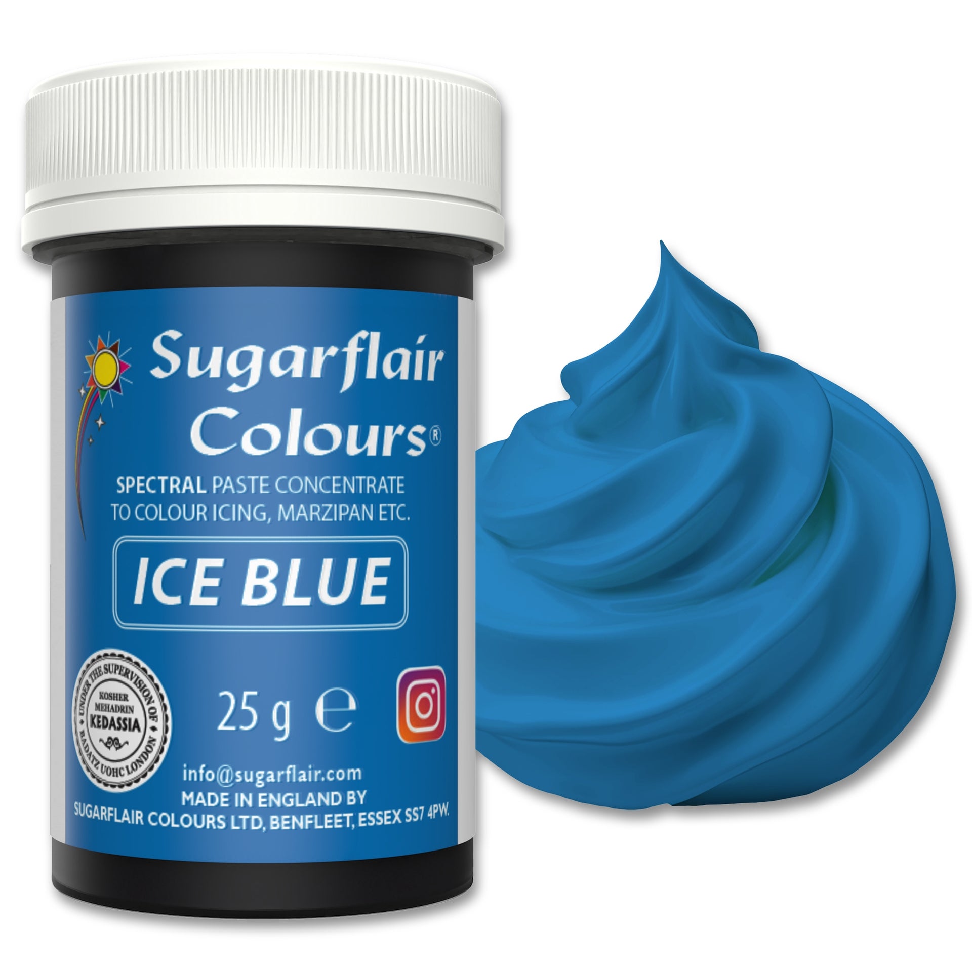 Sugarflair Paste Colour Ice Blue 25g