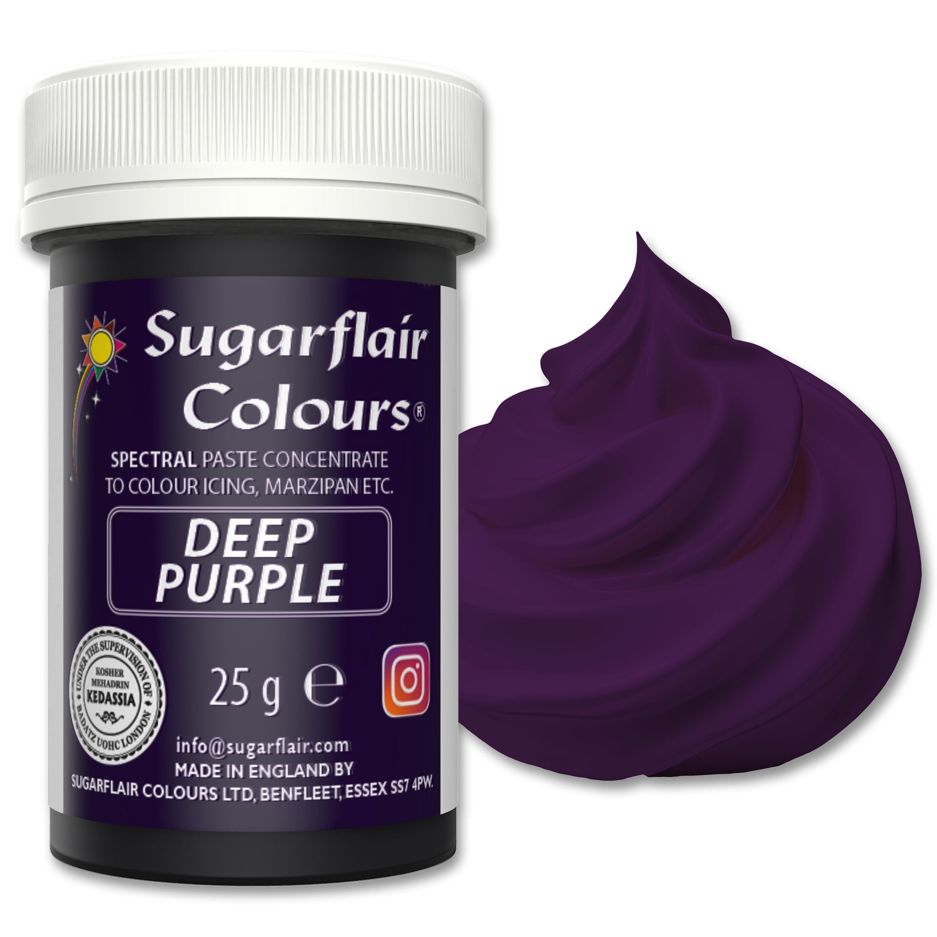 Sugarflair Paste Colour Deep Purple 25g