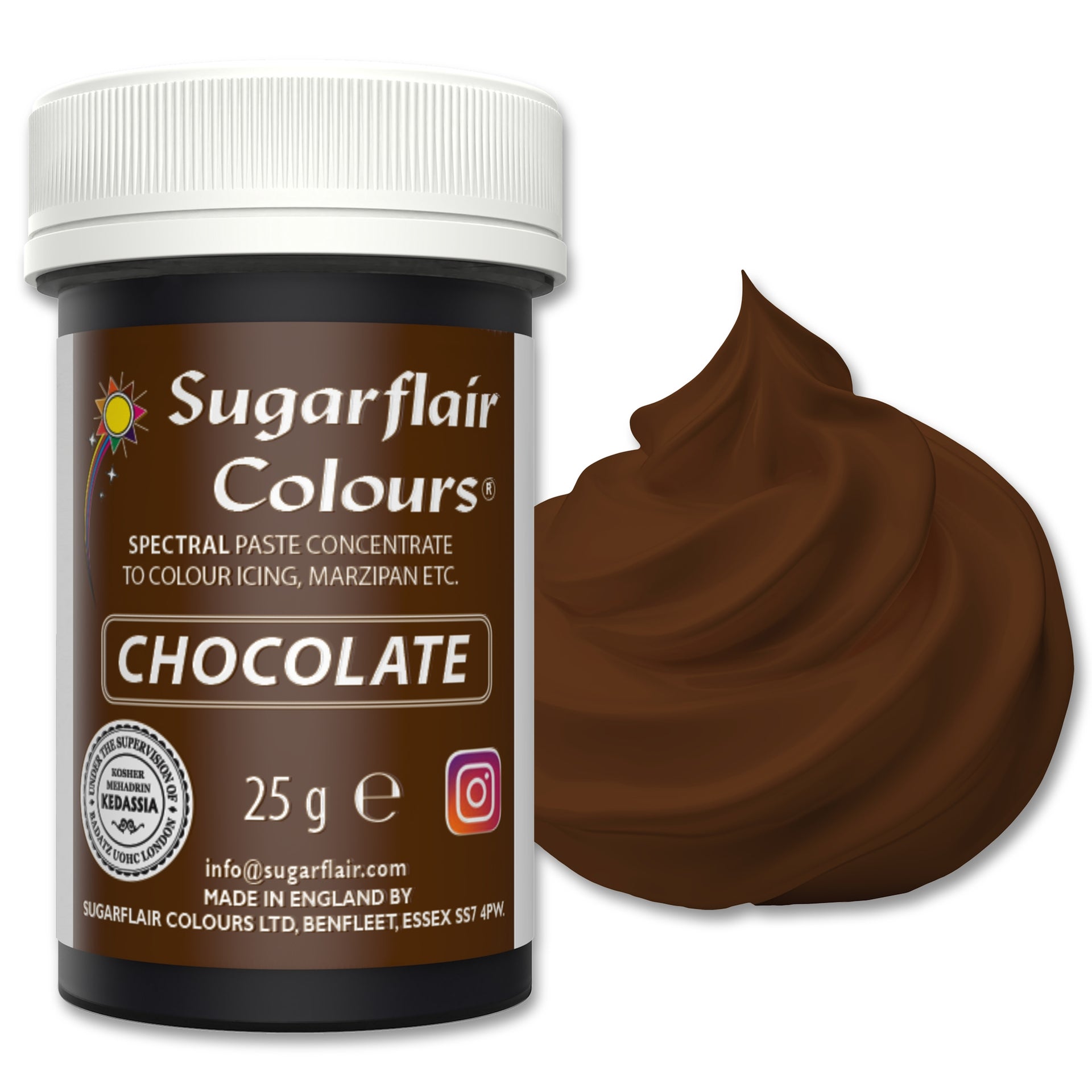 Sugarflair Paste Colour Chocolate 25g