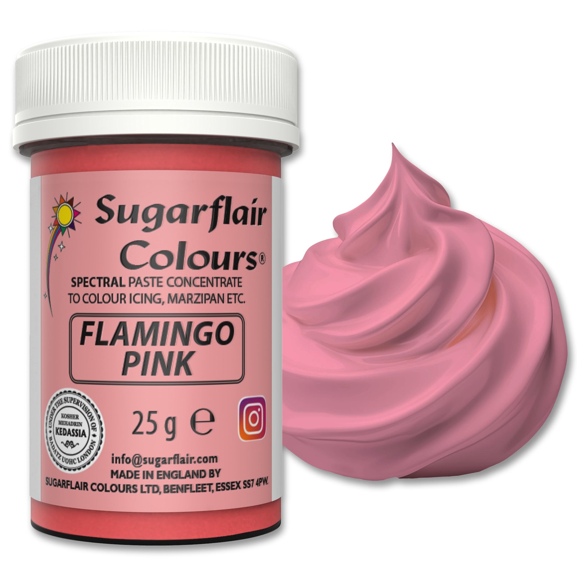 Sugarflair Paste Colour Flamingo Pink 25g