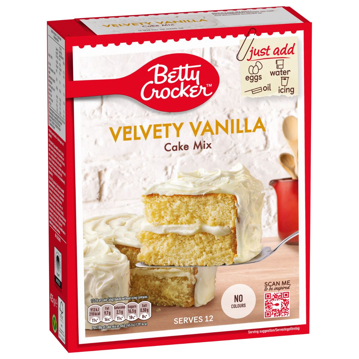 Betty Crocker Velvety Vanilla Cake Mix 425g