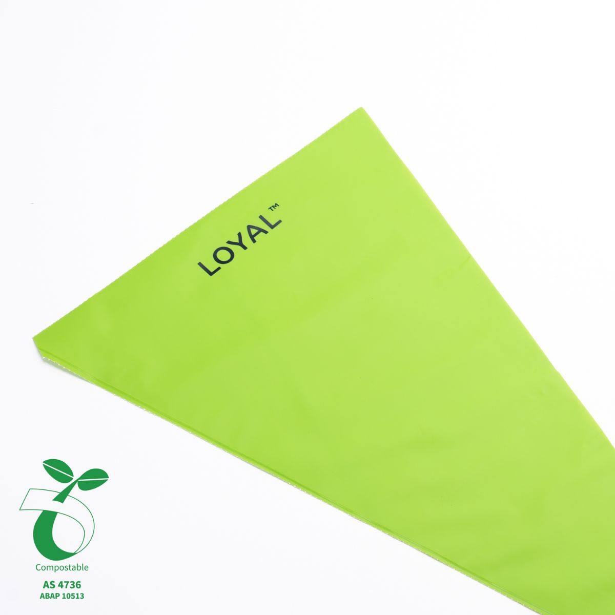 LOYAL Biodegradable Piping Bags Green 38cm pk/100