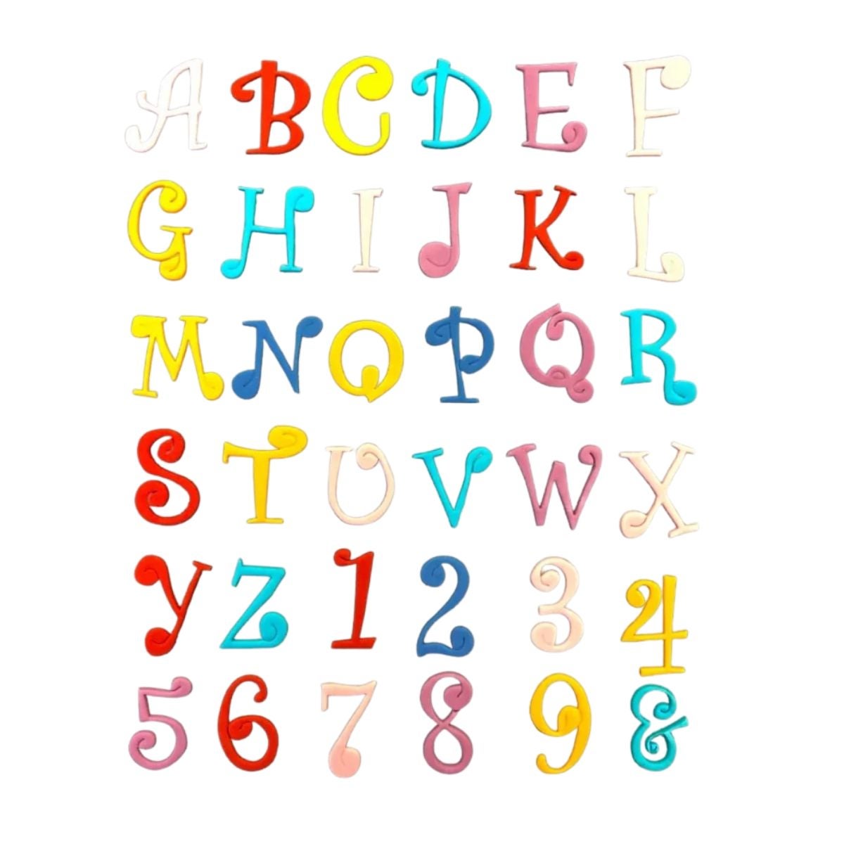 FMM Tappit Cutter Alphabet & Number Upper Case Funky