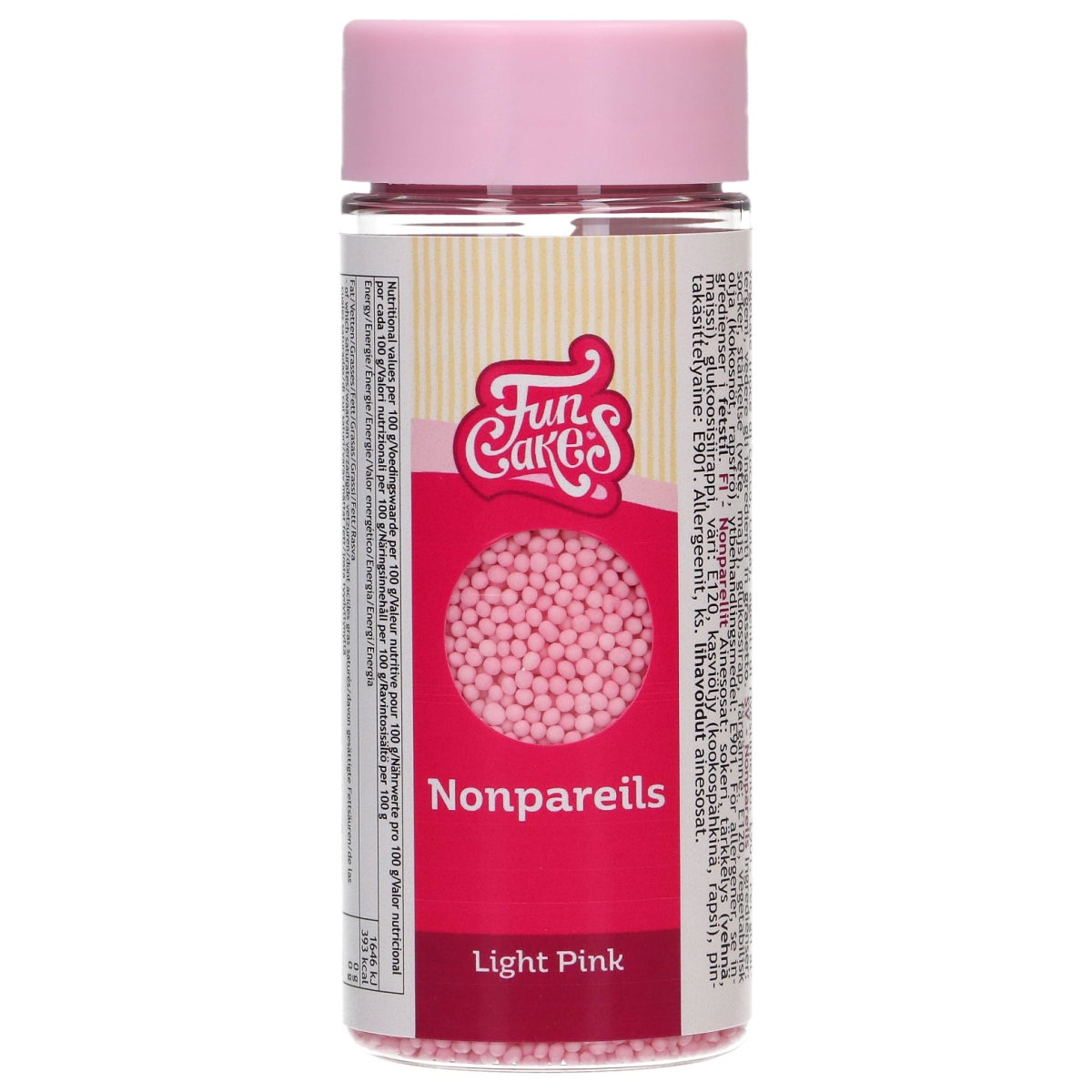 FunCakes Nonpareils Light Pink 80g