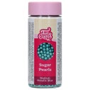FunCakes Sugar Pearls Medium Metallic Blue 80g