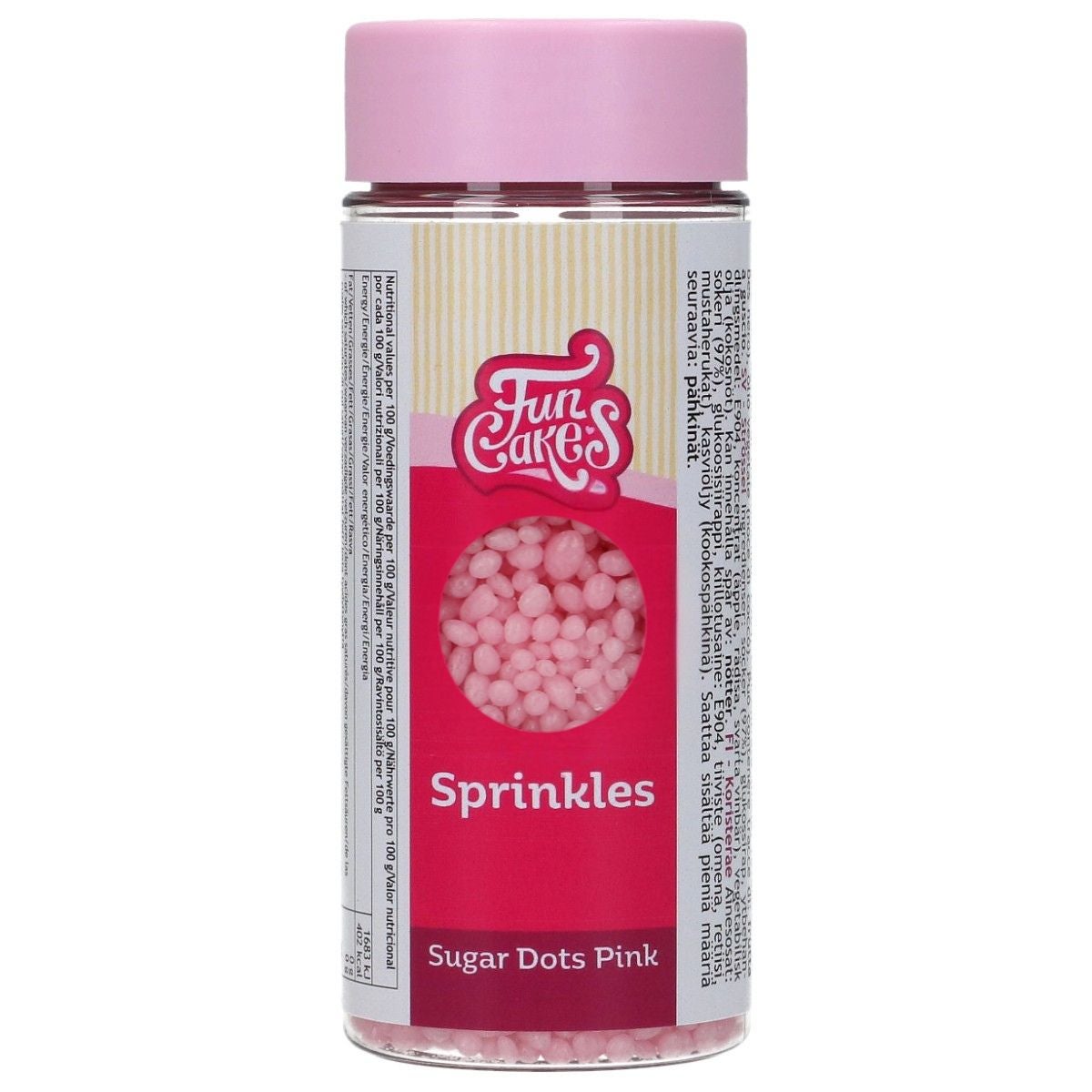 FunCakes Sugar Dots Pink 80 g