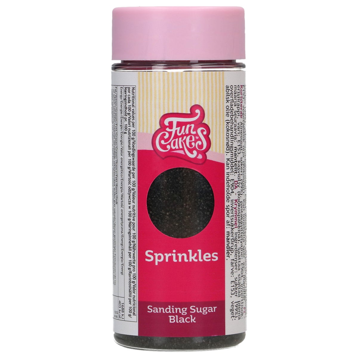 FunCakes Sanding Sugar Black 80g