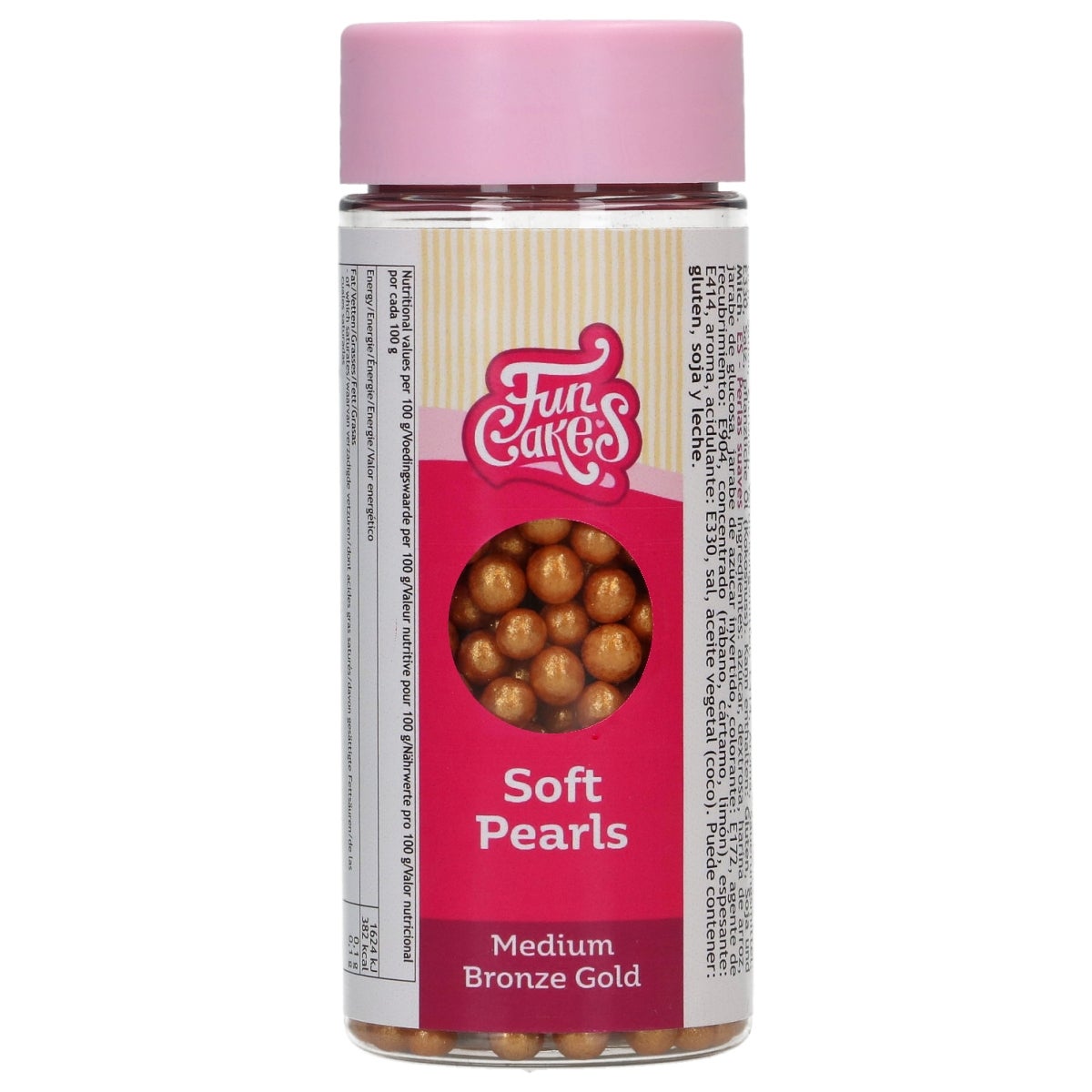 FunCakes Soft Pearls Medium Bronze Gold 60g