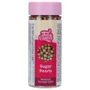 FunCakes Sugar Pearls Medium Vintage Gold 80g