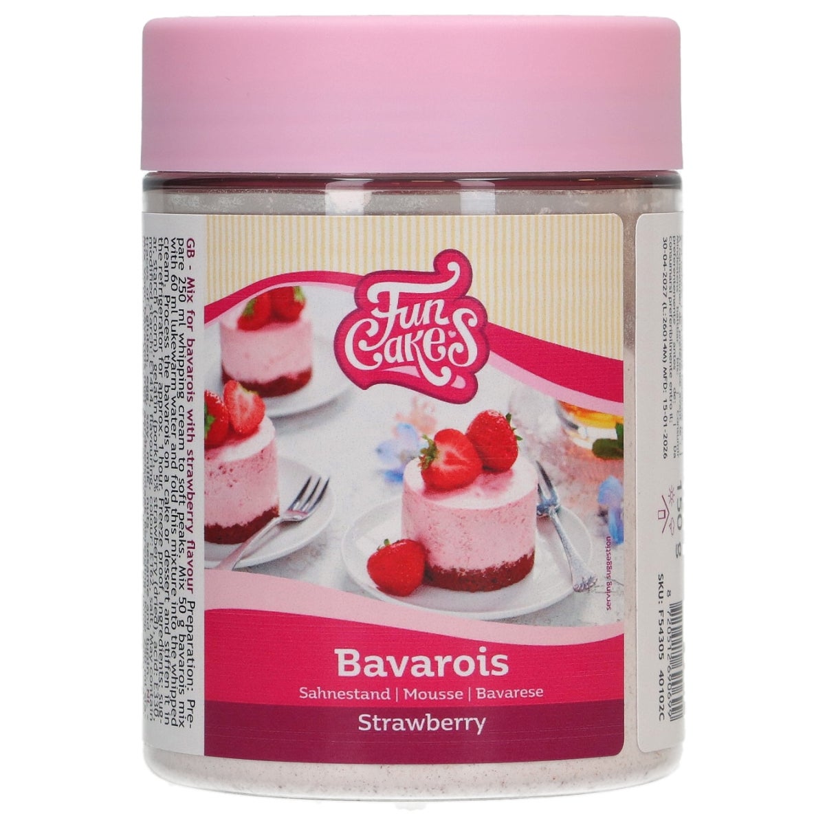 FunCakes Mix for Bavarois Strawberry 150g