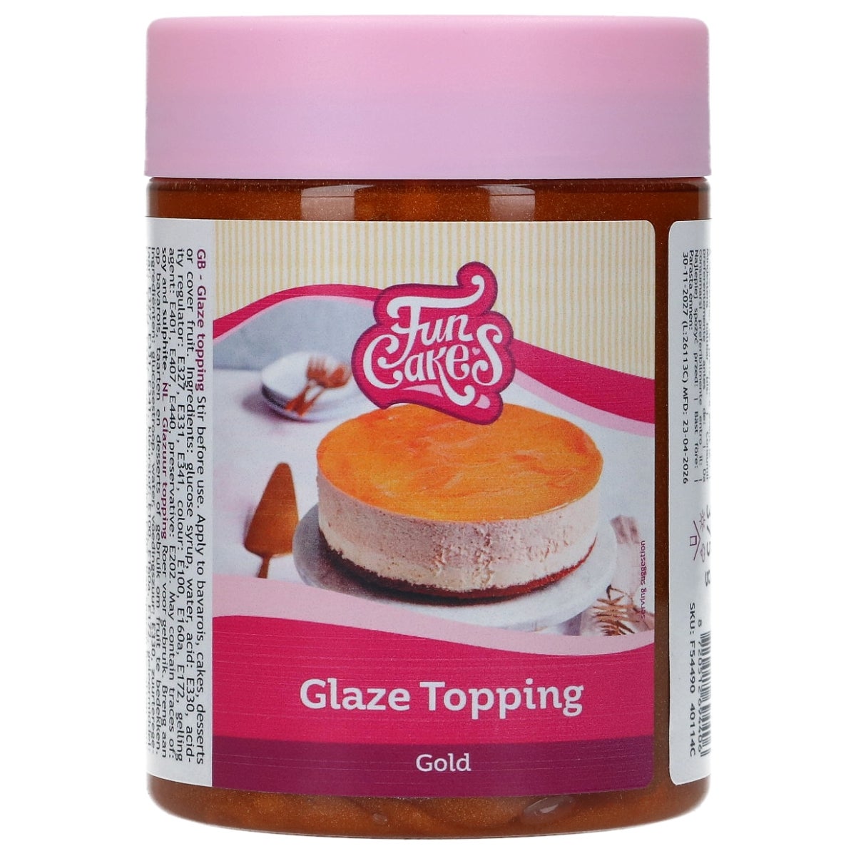 FunCakes Glaze Topping Gold 375g