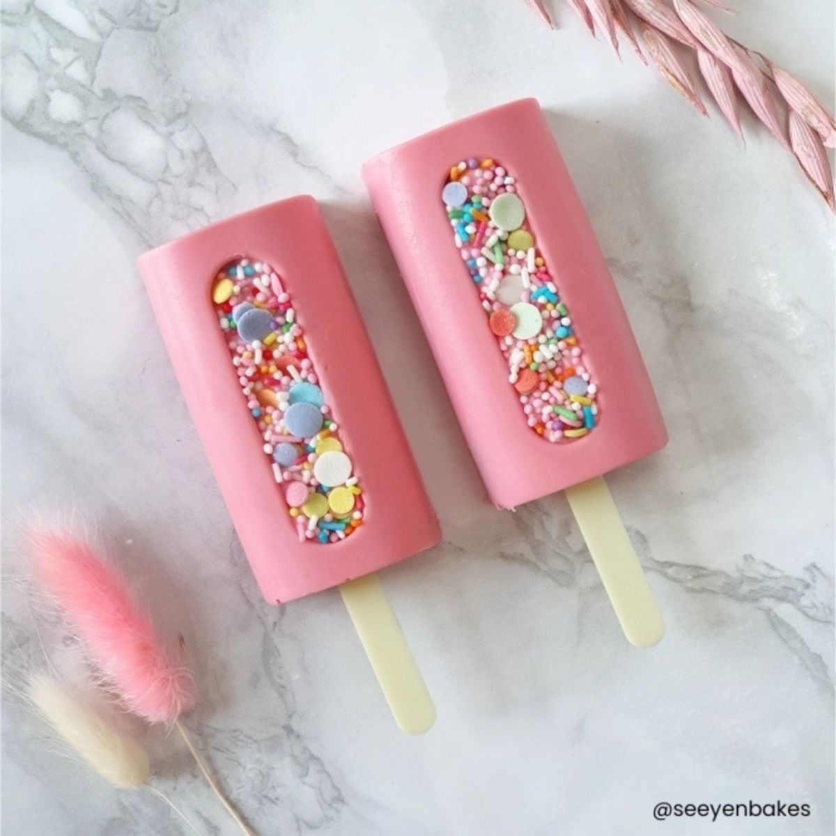 Simply Making Cakesicle Sticks pk/10 - Pastel Yellow Mini