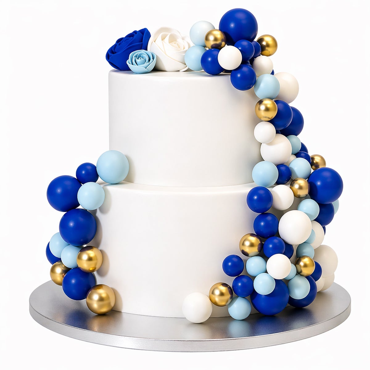 Simply Making Decorative Ball Set Blue Ombre & Gold pk/32