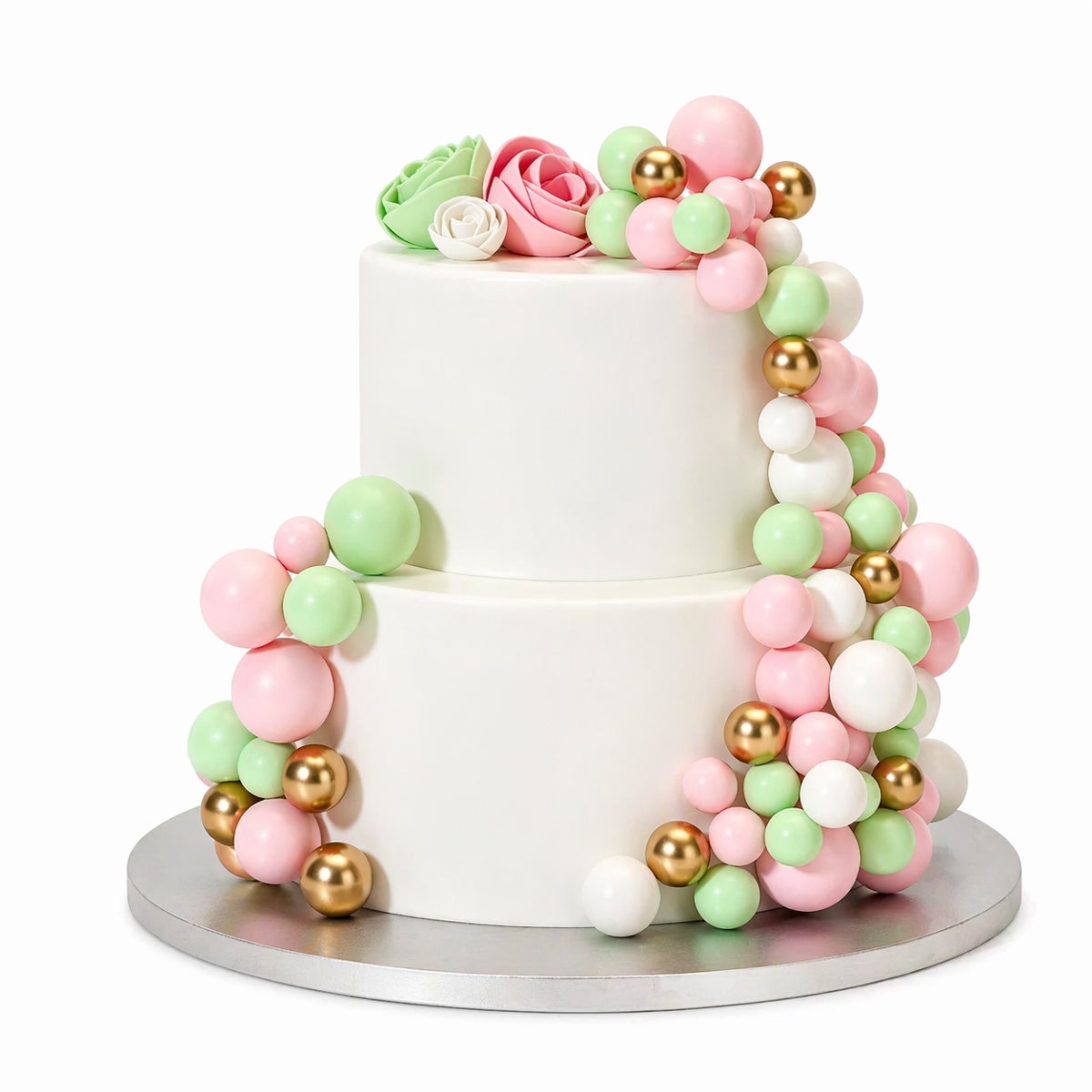 Simply Making Decorative Ball Set Pastel Pink Green & Gold pk/32