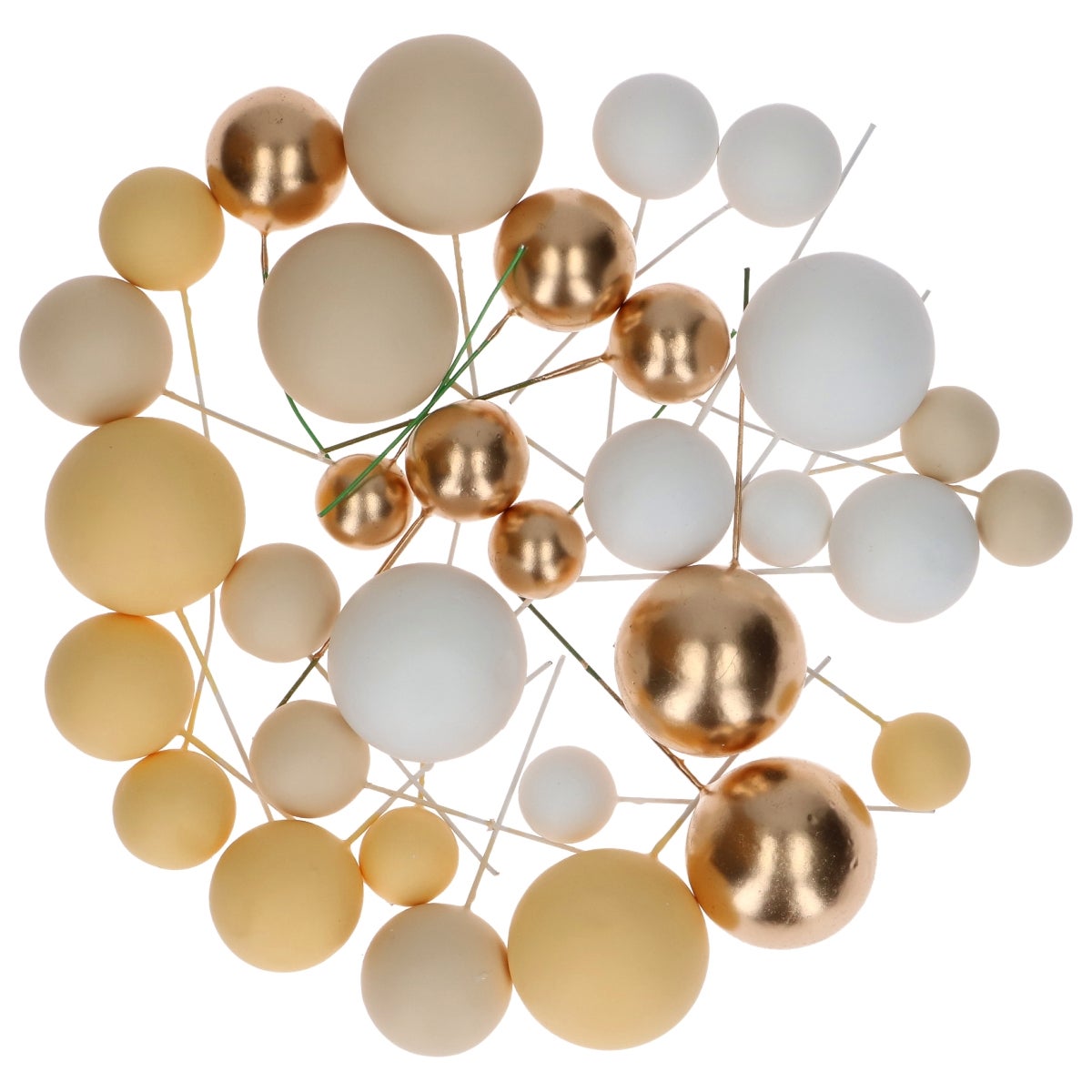 Simply Making Decorative Ball Set Lemon Ombre & Gold pk/32