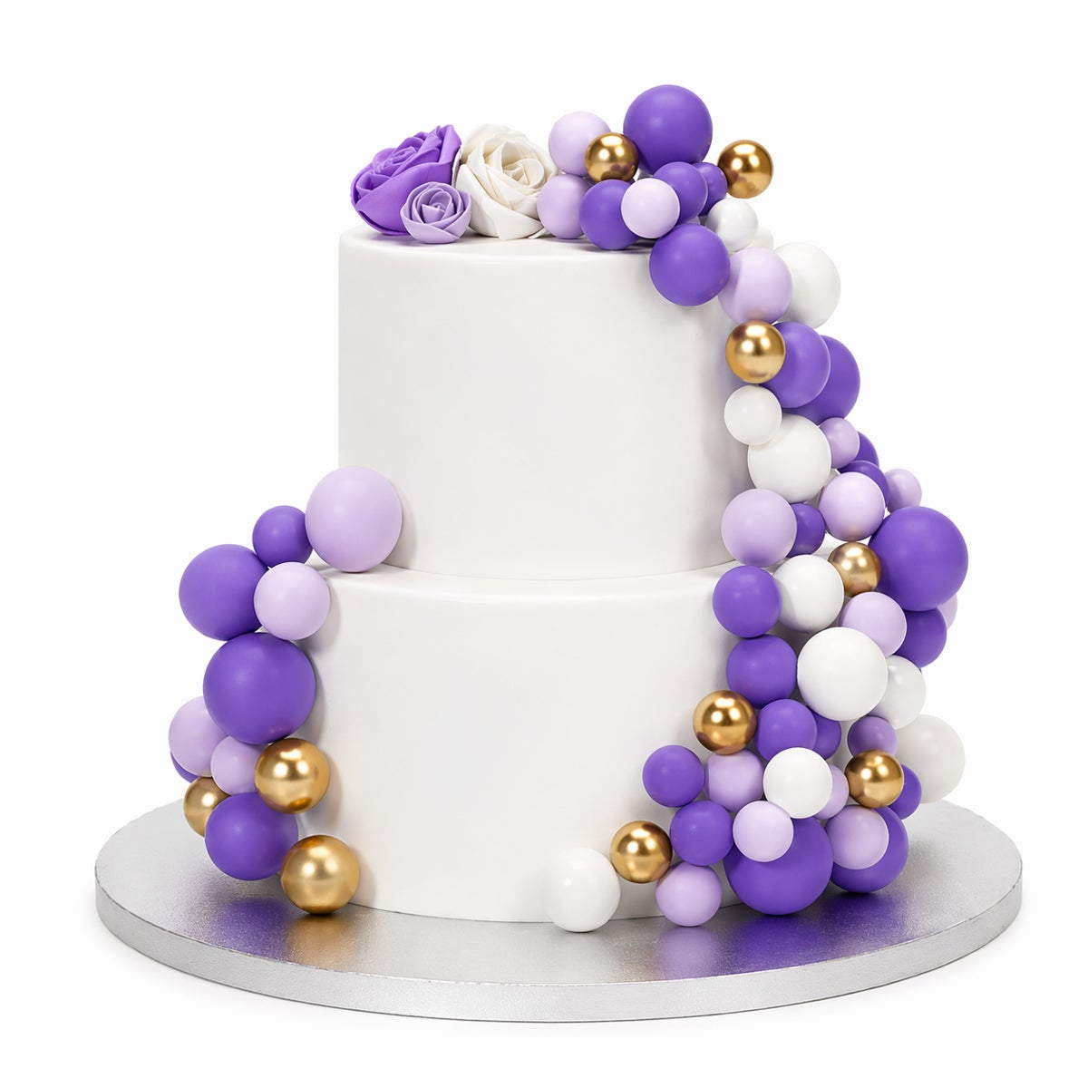 Simply Making Decorative Ball Set Purple Ombre & Gold pk/32