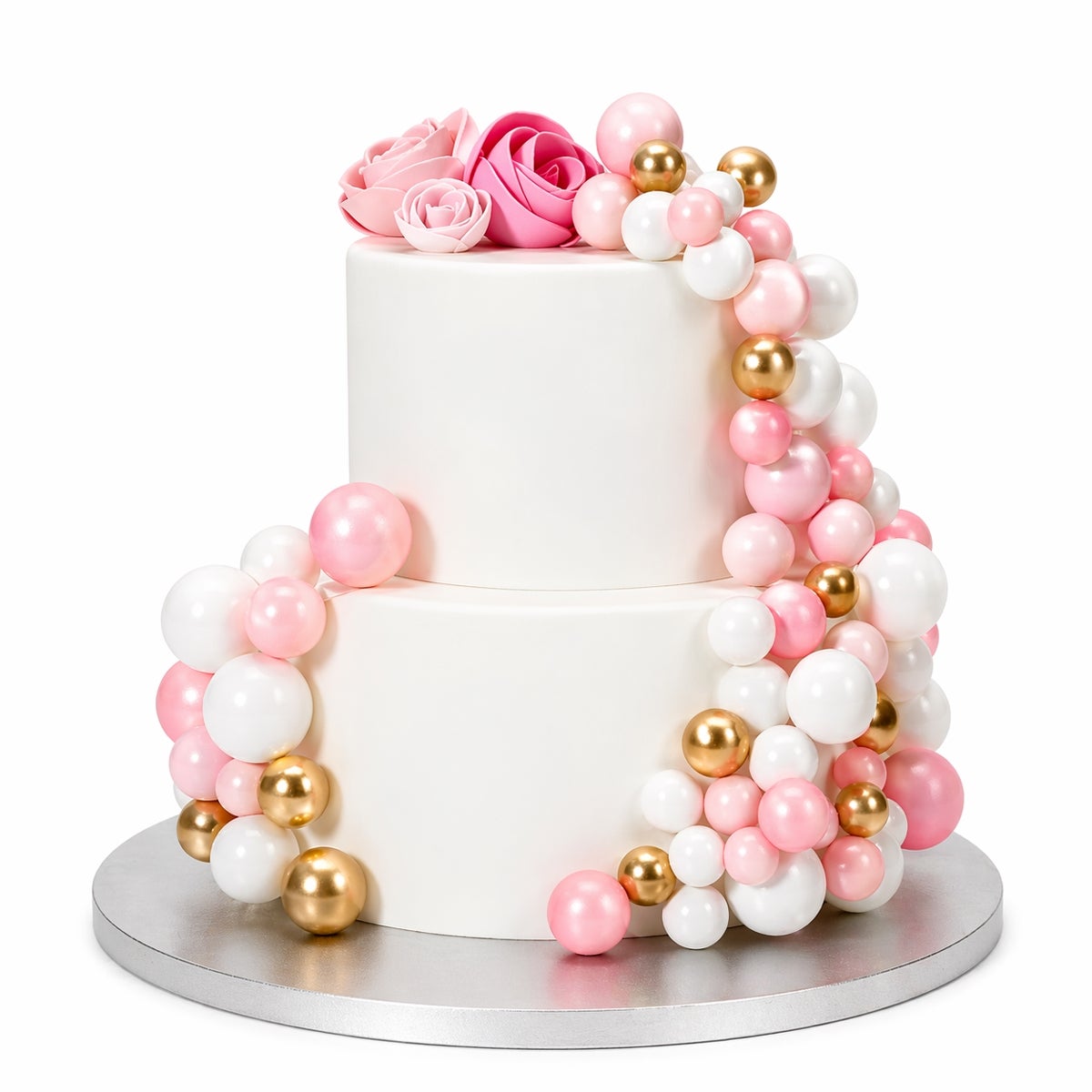 Simply Making Decorative Ball Set Pink Ombre & Gold pk/32