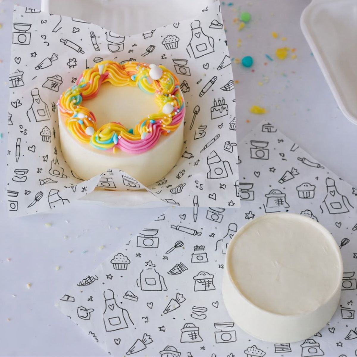 Simply Making Bento Box Liner Baking Fun 25x25 cm pk/50