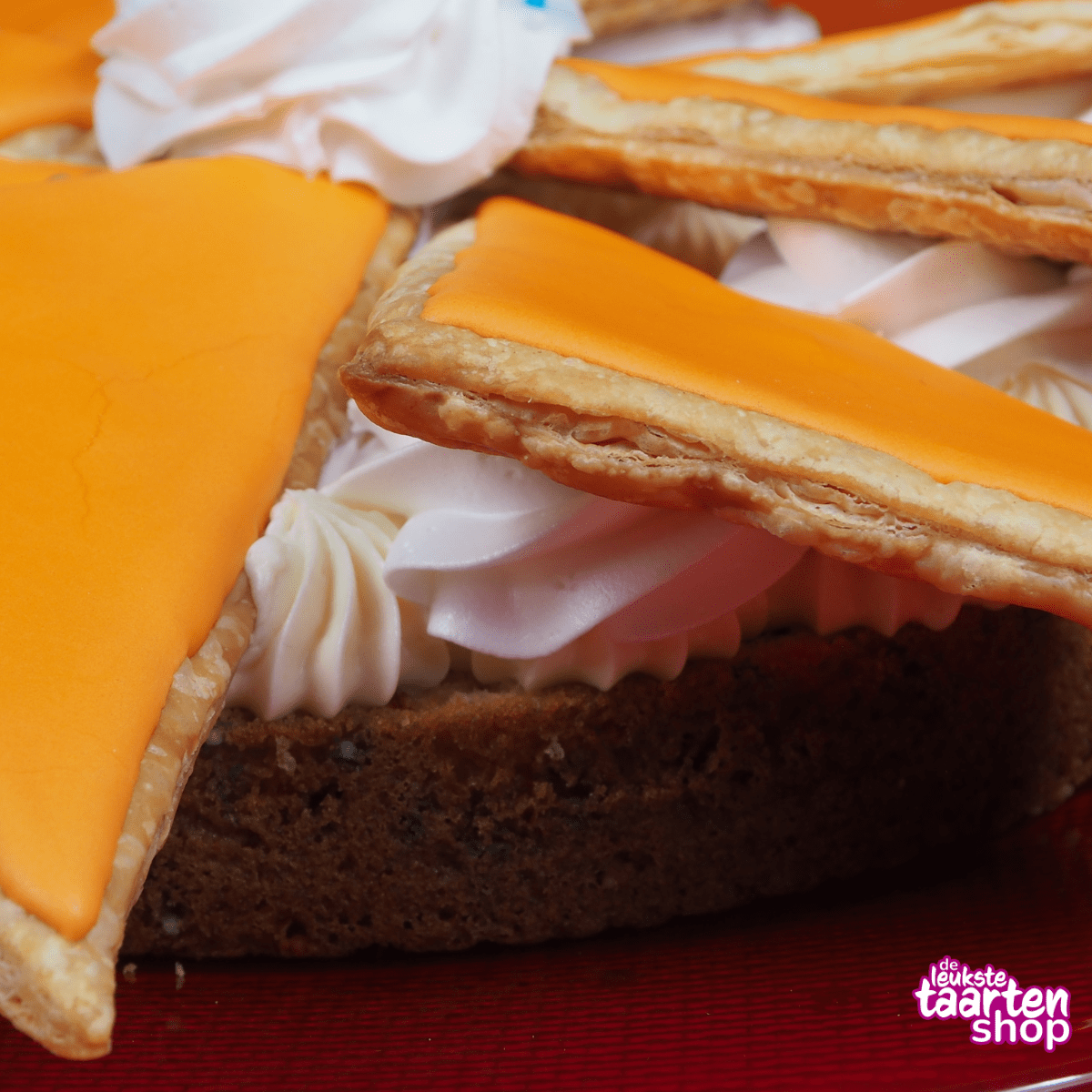 Orange Dutch Tompouce Cake