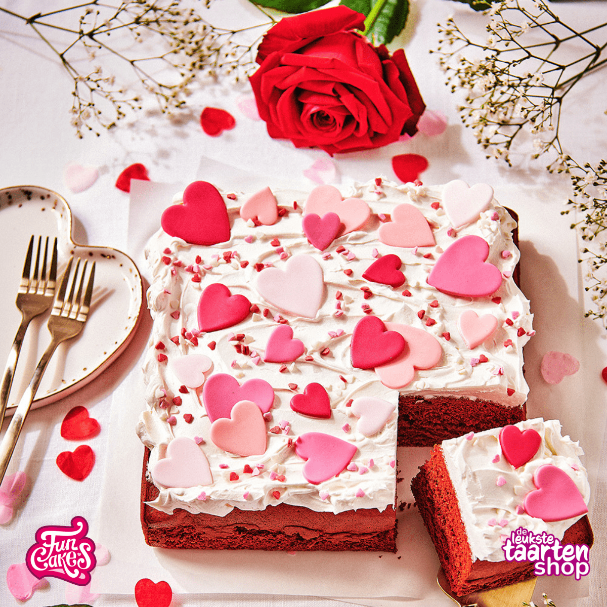 Valentine Sheet Cake