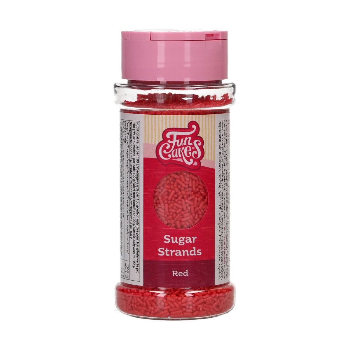 FunCakes Sugar Strands Red 80g