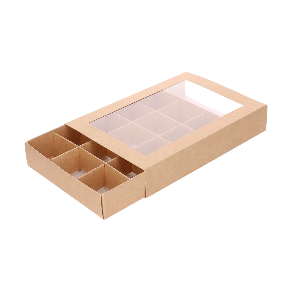 FunCakes Treat & Letter Box Kraft/White 20x14x3,5cm pk/10