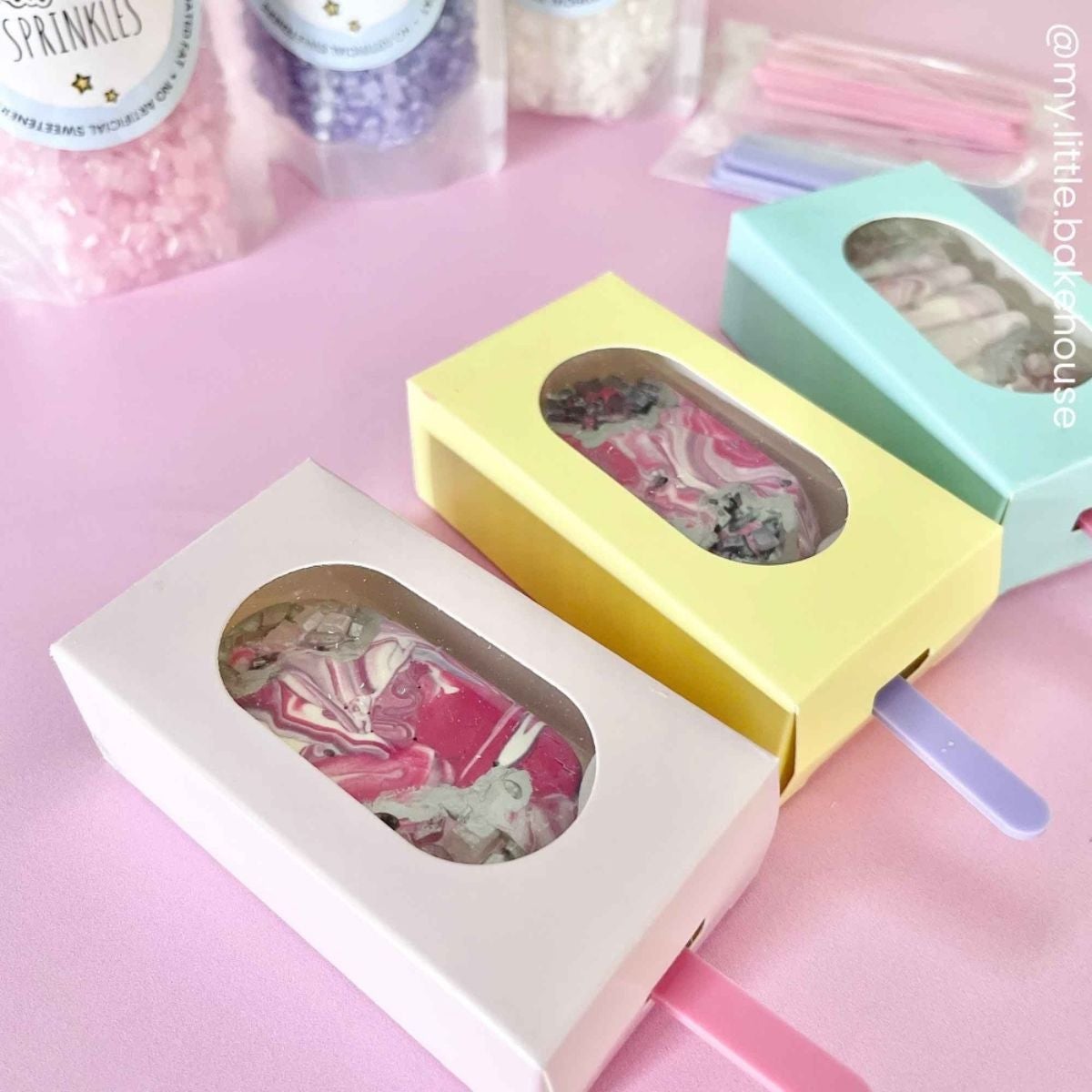Simply Making Cakesicle Box Pastel Blue pk/10