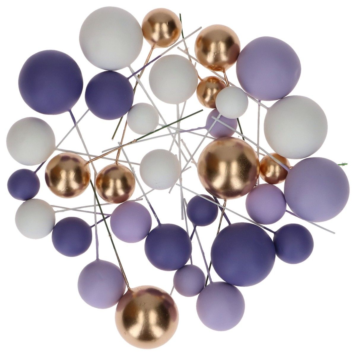 Simply Making Decorative Ball Set Purple Ombre & Gold pk/32