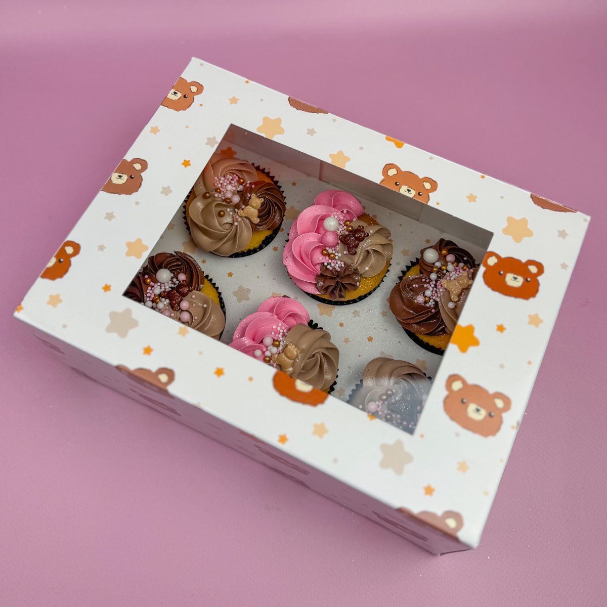 Simply Making Cupcake Box Baby Bears and Stars 6 pk/2