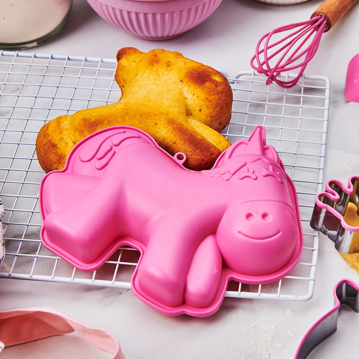 Wilton Baking Kit Silicone Mould Unicorn Set/3
