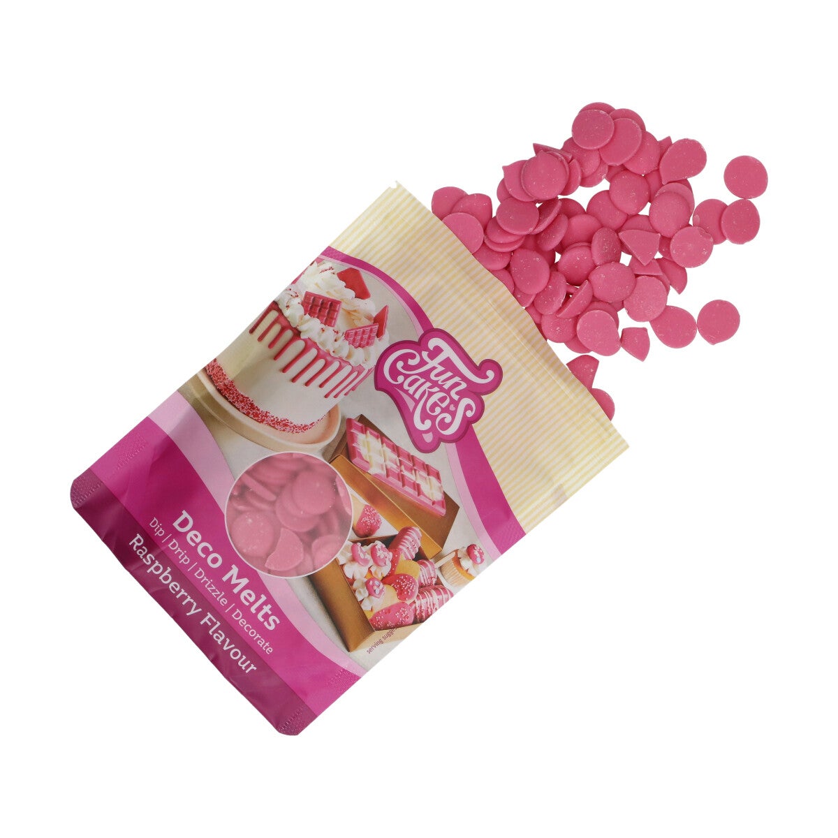 FunCakes Deco Melts Raspberry Flavour 250g
