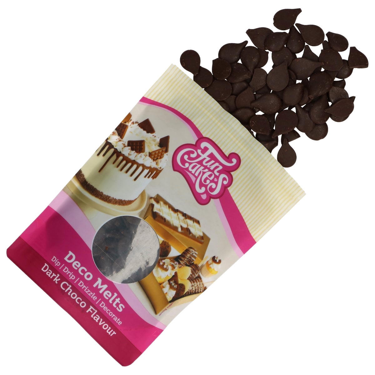 FunCakes Deco Melts Dark Choco Flavour 250g