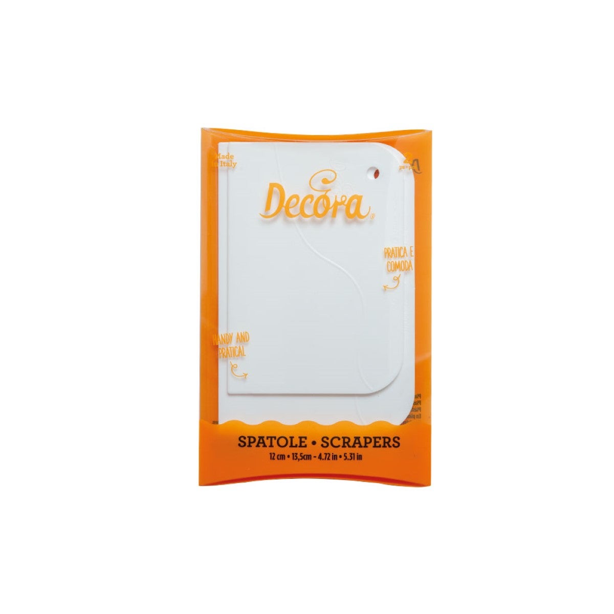 Decora Plastic Scrapers pk/2 (12X8cm, 13.5X9cm)