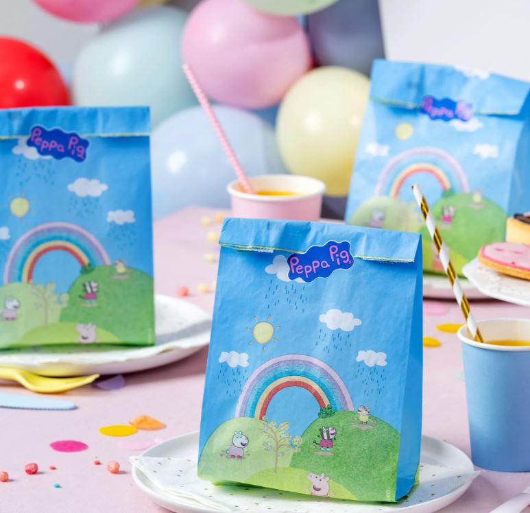 Dr. Oetker Peppa Pig - Paper Gift Bags & Stickers pc/8