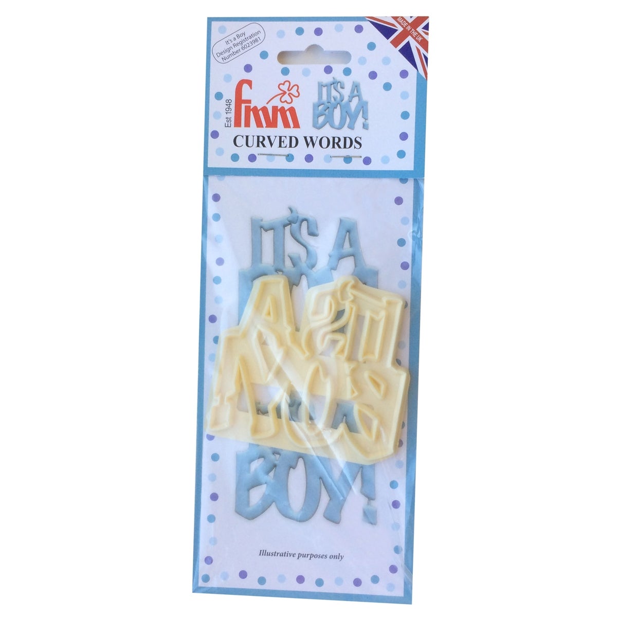 FMM It's a Boy - Baby Tekst Uitsteker